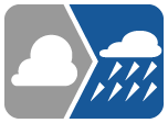 曇りのち大雨・嵐